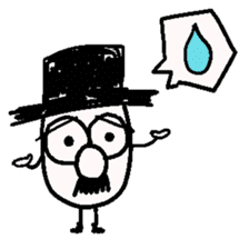 TOP HAT MAN sticker #8607187