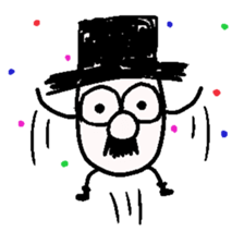 TOP HAT MAN sticker #8607188