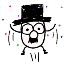 TOP HAT MAN sticker #8607188