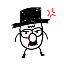 TOP HAT MAN sticker #8607189