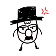 TOP HAT MAN sticker #8607189