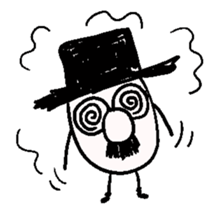 TOP HAT MAN sticker #8607191