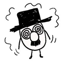 TOP HAT MAN sticker #8607191