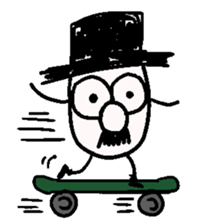 TOP HAT MAN sticker #8607194