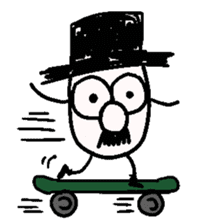 TOP HAT MAN sticker #8607194
