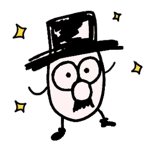 TOP HAT MAN sticker #8607195