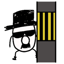 TOP HAT MAN sticker #8607198