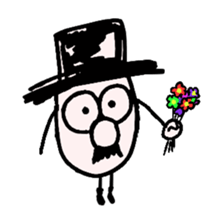 TOP HAT MAN sticker #8607199