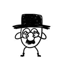 TOP HAT MAN sticker #8607202