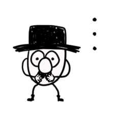 TOP HAT MAN sticker #8607203