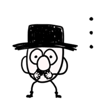 TOP HAT MAN sticker #8607203