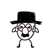 TOP HAT MAN sticker #8607204