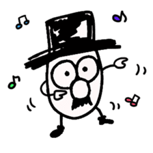 TOP HAT MAN sticker #8607205