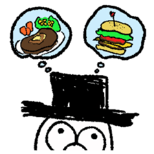 TOP HAT MAN sticker #8607206