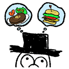 TOP HAT MAN sticker #8607206