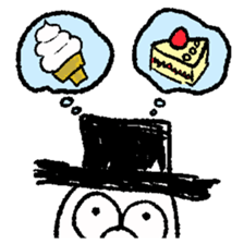 TOP HAT MAN sticker #8607207