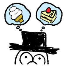 TOP HAT MAN sticker #8607207