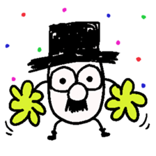 TOP HAT MAN sticker #8607208