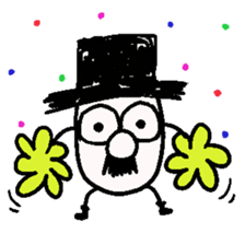 TOP HAT MAN sticker #8607208