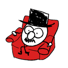 TOP HAT MAN sticker #8607209