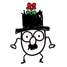 TOP HAT MAN sticker #8607210