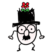 TOP HAT MAN sticker #8607210