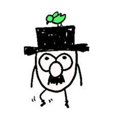 TOP HAT MAN sticker #8607211