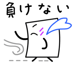 Cardman confronts stormy winds 3 sticker #8607606