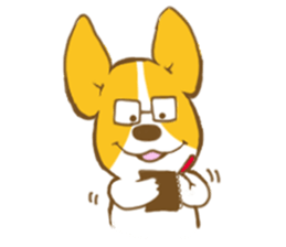corgi taro sticker #8607685