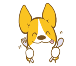 corgi taro sticker #8607693