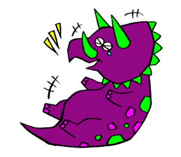 Colorful dinosaurs sticker #8609020