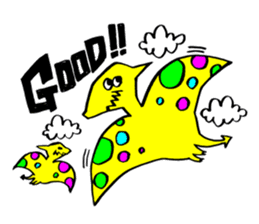 Colorful dinosaurs sticker #8609022