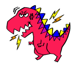 Colorful dinosaurs sticker #8609026