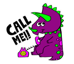 Colorful dinosaurs sticker #8609030
