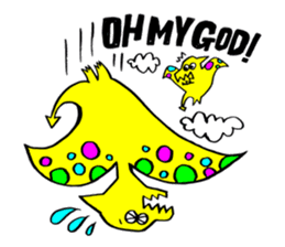 Colorful dinosaurs sticker #8609032