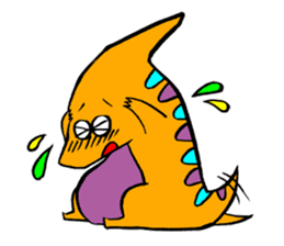 Colorful dinosaurs sticker #8609033