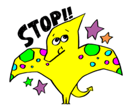 Colorful dinosaurs sticker #8609037