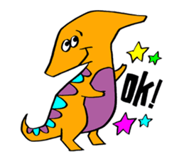 Colorful dinosaurs sticker #8609041