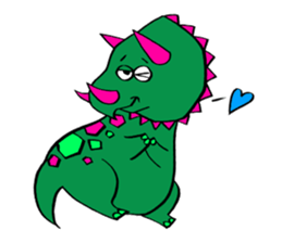 Colorful dinosaurs sticker #8609044