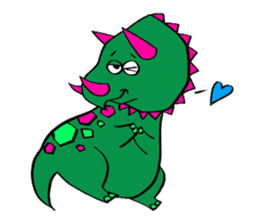 Colorful dinosaurs sticker #8609044