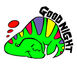 Colorful dinosaurs sticker #8609045