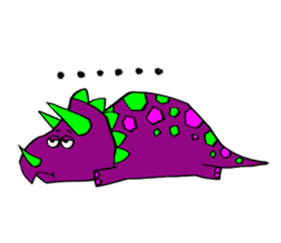 Colorful dinosaurs sticker #8609046