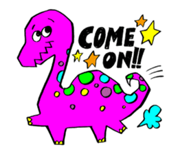 Colorful dinosaurs sticker #8609047