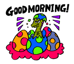 Colorful dinosaurs sticker #8609048