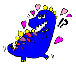 Colorful dinosaurs sticker #8609049