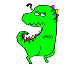Colorful dinosaurs sticker #8609052