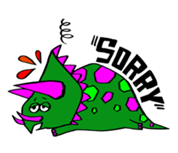 Colorful dinosaurs sticker #8609053