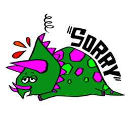 Colorful dinosaurs sticker #8609053