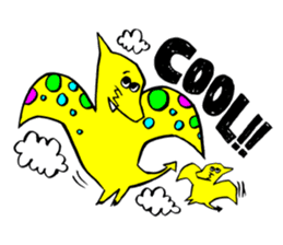 Colorful dinosaurs sticker #8609054