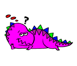 Colorful dinosaurs sticker #8609056
